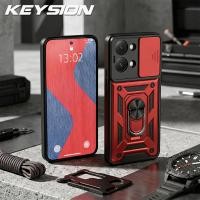 ราคา KEYSION เคสสำหรับ Xiaomi เกราะกันกระแทกป้องกันเลนส์กล้องสไลด์ POCO X8 Pro Max ขาตั้งโทรศัพท์ฝาครอบโทรศัพท์สำหรับ X8 POCO Pro Max (126947514602)