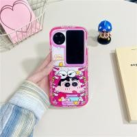 ราคา For OPPO Find N3 Flip OPPO Find N2 Flip Folding Screen Anti Drop Cover Silicone Soft Case Painted cartoon cute Crayon Shin chan Contrast color photo frame TPU soft case (22300248496)