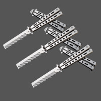 ราคา DazHom Balisong Balisong Butterfly Comb Butterfly Folding Comb Swing Comb Practice Portable Outdoor Folding L32 แบลซอง แบลซอง หวีผีเสื้อ หวีพับผีเสื้อ หวีพับแบบสวิง หวีฝึกหัด แบบพกพา ใช้งานกลางแจ้งได้
