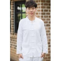 ราคา เสื้อพื้นเมืองผ้าฝ้าย เสื้อไปวัด เทศกาลกินเจ สีขาว 7แบบ แขนสั้น แขนยาว (24020058577)