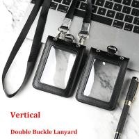 ราคา ที่ใส่เข็มหน้าต่างแบบใส4ด้านใส่บัตรทำงานซองใส่บัตรหนังแท้บัตรหน้าอกสายคล้องแบบมีเคสใส่ป้ายชื่อ (19246565548)
