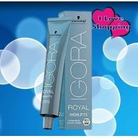 ราคา ไม่แถมไฮ Schwarzkopf IGORA ROYAL Highlifts 60 ml ครีมเปลี่ยนสีผม เพื่อผมสีบลอนด์โทนเย็น (24684844427)