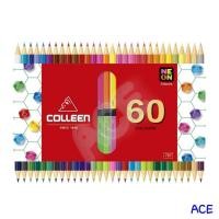 ราคา Colleen สีไม้คอลลีน 2 หัว 30แท่ง 60 สี รุ่น787 แท่งเหลี่ยม (360323846)