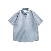 ราคา ProMan เสื้อเชิ้ตวินเทจสไตล์ญี่ปุ่น ลายทาง ลำลองแมทช์ลุคง่าย แบบหลวม (23634042283)