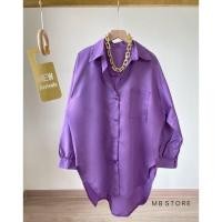 ราคา 522 เสื้อเชิ้ต เสื้อเชิ้ตทรงoversize เสื้อเชิ้ตกระเป๋าหน้า เสื้อเชิ้ตสีสันสดใส (17317757951)