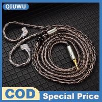 ราคา QIUWU สายหูฟัง T1 qkz 8 Strand ทองแดงชุบเงินสายอัพเกรดสายหูฟังแบบมีสาย3 5มม สำหรับ AK6 zxn zxt ZS10 edX Pro zsr CCA (25611350818)
