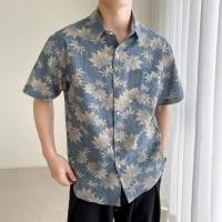ราคา เสื้อเชิ้ตผ้าฝ้ายลายดอกไม้สไตล์เกาหลีแขนสั้นสำหรับผู้หญิง เสื้อเชิ้ตผู้ชายแฟชั่นลายดอกไม้วินเทจฮาวายแขนสั้น สไตล์เกาหลี เสื้อเชิ้ตสไตล์ฮาวาย ผู้ชาย Clothing ลวดลายโดด เด่น สีสันสดใส Man (26233024321)
