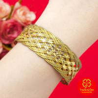 ราคา กำไลทองเหลืองโบราณลายเปียตัดลายสลับจิก ฟรีไซส์ ปรับขนาดได้ตามต้องการ งานทองเหลืองแท้ งานดิบไม่ได้ชุบ ทองเหลืองโบราณ (25131087257)