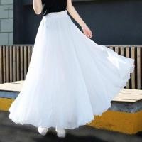 ราคา งานใหม่ กระโปรงชีฟองย้วย สวยมาก ผ้านุ่มใส่สบาย มีซับในถึงข้อเท้า (22690814592)
