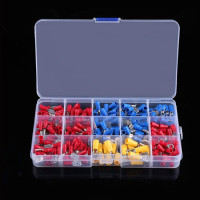 ราคา ขั้วต่อสายไฟหุ้มฉนวนคละ 280 ชิ้น Assorted Crimp Spade Terminal Insulated Electrical Wire Cable Connector Kit Set (8937237065)