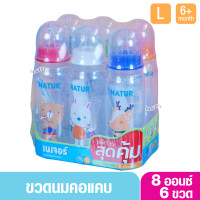 ราคา NATUR เนเจอร์ ขวดนมเนเจอร์ ทรงกลม 4และ 8 ออนซ์ แพ็ค3และ6ขวด (10258161695)