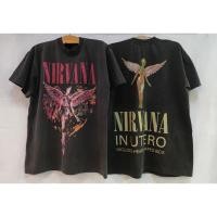 ราคา nirvana เสื้อทัวร์ เสื้อวง วินเทจผ้าฟอก S 5XL (22685555225)