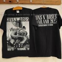 ราคา HOT SHIRT GUNS N ROSES 2025 WORLD TOUR BANGKOK CONCERT tag USA เสื้อวินเทจ เสื้อทัวร์ วงร๊อค heavy vintage shirt S 5XL (24649999096)