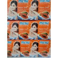ราคา สบู่มีนา สบู่มะละกอ Mena Soap 1แพค 6ก้อน ก้อนละ150g (24887425287)