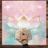 ราคา ผ้าปูโต๊ะลายดอกบัวสำหรับทำนายดวงชะตาแบบไพ่ทาโรต์ VIKAMA ลายดาวระยิบระยับ พลังงานจุดดาว โทเท็ม สำหรับการทำสมาธิทางจิตวิญญาณ สไตล์โบฮีเมียน สำหรับห้องนั่งเล่น (26387114628)