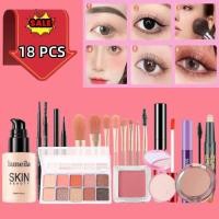 ราคา เปิดตัวครั้งใหญ่ ชุดแต่งหน้า SVMY สำหรับผู้หญิง 23 ชิ้น ประกอบด้วย คอนซีลเลอร์ ที่ม้วนผม แป้งกด อายไลเนอร์ บลัชออน พาเลทอายแชโดว์ มาสคาร่า พัฟ ลิปกลอส ดินสอเขียนคิ้ว รองพื้น (26024794856)