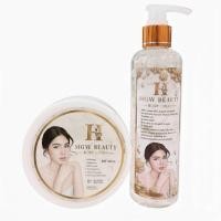 ราคา ชุดเมจิกไวท์ MAGICWHITE ครีม เมจิกไวท์ MGW BEAUTY BODY LOTION เซรั่มซากุระ SERUM SPF50 สบู่เมจิกไวท์ สบู่ เอ็มจีดับบลิว H MGW BEAUTY SOAP ขนาด 150 กรัม (25286611972)