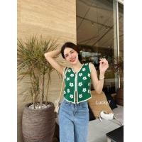 ราคา เสื้อครอปไหมพรมทรงกล้ามแขนกุดซิปหน้า ครอปกล้ามไหมพรม (20412793191)