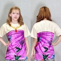 ราคา เสื้อยืดพิมพ์ลาย ลายคอกระเช้า ลายผ้าถุง เเขนสั้น เนื้อผ้าไมโครเกรดพรีเมี่ยม (26416270469)