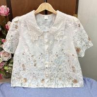 ราคา เสื้อแฟชั่นคอบัว รุ่นปกบัวลูกไม้ อก40นิ้ว (24866780156)