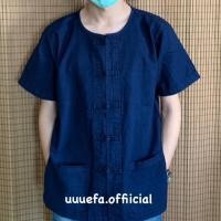 ราคา สั่งเผื่อ1ไซส์ เสื้อม่อฮ่อมหม้อห้อม คอกลม แขนสั้น แขนยาว กระดุมจีน (21261487220)
