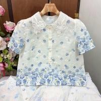 ราคา เสื้อแฟชั่นคอบัว รุ่นปกบัวลูกไม้ อก40นิ้ว (24866834079)