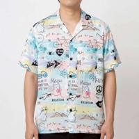 ราคา เสื้อเชิ้ตฮาวาย ลายมินิมอลน่ารัก พื้นสีพาสเทล ผ้าไหมอิตาลี (126609487695)