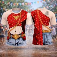 ราคา เสื้อยืดพิมพ์ลาย ลายสไบ เนื้อผ้าไมโครเกรดพรีเมี่ยม (26469648528)
