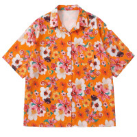 ราคา Suysuy พร้อมส่ง เสื้อเชิ้ต คอปก ลายดอก แฟชั่นเทศกาลสงกรานต์ เนื้อผ้าชีฟอง บางๆลื่นๆ ใส่เย็นสบาย สีสวยลายชัดมาก (126237376173)