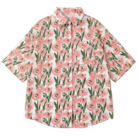 ราคา Suysuy พร้อมส่ง เสื้อเชิ้ต คอปก ลายดอก แฟชั่นเทศกาลสงกรานต์ เนื้อผ้าชีฟอง บางๆลื่นๆ ใส่เย็นสบาย สีสวยลายชัดมาก (126237376174)