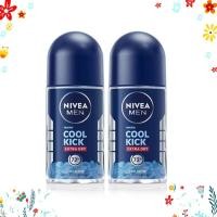ราคา NIVEA MEN COOL KICK ROLL ON นีเวีย เมน คูล คิก โรลออน ระงับกลิ่นกาย สำหรับผู้ชาย 50ml x2 ชิ้น (18140417234)