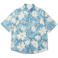ราคา Kaekai พร้อมส่ง เสื้อเชิ้ต แขนสั้น ลายดอก สำหรับใส่วันสงกรานต์ ผ้าชีฟองบางๆ ใส่สบายมาก ทรงสวย ลายชัด แมทซ์ได้ทุกลุค (126237412752)