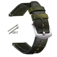 ราคา Zhangeer สายนาฬิกาหนังแท้นาฬิกาเรโทรสำหรับ Seikoสายรัด Snxs79สำหรับผู้ชาย Rolex Oyster 18มม 20มม 22มม 24มม อเนกประสงค์แบบแบนสายรัดข้อมือของผู้หญิงพร้อมเครื่องมือ (24502345135)