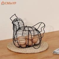 ราคา CMinYP ตะกร้าเหล็กทรงอาร์ตสำหรับใส่ไข่รูปทรงไก่ตะกร้าจัดระเบียบภาชนะใส่ผลไม้ผักในครัวเรือน (24765849867)
