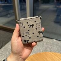 ราคา เคสโทรศัพท์หนังวินเทจสำหรับ Huawei Pocket 2 Xiaomi Mixflip ซัมซุง ZFlip6 OPPO Find N3 Flip Honor Vivo พร้อมสายรัดมือ (24099885453)