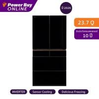 ราคา Hitachi ตู้เย็น 6 ประตู 23 7 คิว Inverter สี Crystal Black รุ่น R GW670TT XK (26294440897)