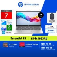 ราคา HP Notebook AMD Ryzen 7 7735HS AMD Radeon 860 16GB 512GB 15 6 FHD Win11 MS24 2Yrs 15 fc1063AU (126252778638)