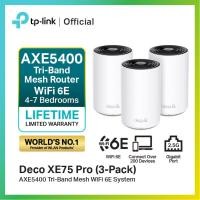 ราคา TP Link Deco XE75 Pro AXE5400 Tri Band Mesh Wi Fi 6E System คลื่นความถี่ 6 GHz Port 2 5Gbps AI Driven Mesh Lifetime Limited Warranty (20776801991)