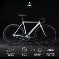 ราคา จักรยานฟิกเกียร์ เฟรมลูมิเนียม วงล้อ 700c วงล้ออลูมิเนียม ขอบสูง 50 mm แฮนด์ Drop Bars ไซส์ 52 cm เหมาะกับความสูง 165 185 ซม น้ำหนักจักรยาน 9 49 กก ไม่รวมบันได DELTA รุ่น TRACKPRO By MC BIKE (12697738