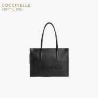 ราคา COCCINELLE กระเป๋าโท้ทผู้หญิง รุ่น MYRTHA SHOPPING BAG 110201 สี NOIR (126254028292)