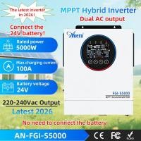 ราคา Anern อินเวอร์เตอร์พลังงานแสงอาทิตย์5KW 6 5KW 12KW MPPT อินเวอร์เตอร์อินเวอร์เตอร์ไฮบริดออฟกริด24V 48V เครื่องแปลงไฟ500VDC สำหรับใช้ในบ้าน (26032159439)