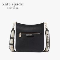 ราคา Kate Spade New York กระเป๋าสะพายข้างรุ่น Hudson Pebbled Leather Large Messenger Crossbody KF858 001 สีดำ (23452105644)