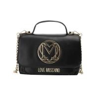 ราคา Love Moschino กระเป๋าสะพายมือปิดด้วยกระดุมโลโก้โลหะ (126462241102)