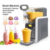 ราคา PANSON Slushie Machine เครื่องทำสเลอปี้และไอศกรีมอัตโนมัติ สีดำ เครื่องทำสเลอบี้ 2 0L เครื่องทำเกร็ดน้ำแข็ง Slushy Ice Cream Making Machine (26261837091)