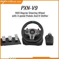ราคา PXN V9 900 Degree Steering Wheel Universal Usb Car Sim 270 900 Race Wheel with 3 pedal Pedals พวงมาลัย PXN V9 900 องศา Universal Usb Car Sim 270 900 Race Wheel พร้อมแป้นเหยียบ 3 อัน (10872592465)