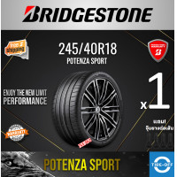 ราคา Bridgestone 245 40R18 POTENZA SPORT ยางใหม่ ผลิตปี2024 ราคาต่อ1เส้น มีรับประกันจากโรงงาน แถมจุ๊บลมยางต่อเส้น ยางขอบ18 ขนาดยาง 245 40R18 POTENZA จำนวน 1 เส้น (25088059245)
