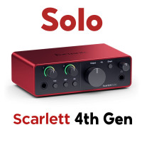ราคา Focusrite Scarlett Gen 4 Gen 3 ออดิโออินเตอร์เฟส Focusrite ทุกรุ่น Solo 2i2 4i4 Studio (20402479254)
