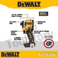 ราคา Dewalt DCF850N ไขควงกระแทกไร้สาย ไร้แปรงถ่าน 20V Max Atomic เฉพาะตัวเครื่อง รุ่น DCF850N B1 DCF850 DEWALT (11351033769)