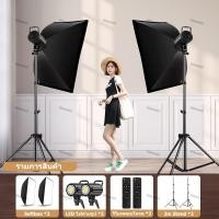 ราคา มืออาชีพ led ไฟไลฟ์สด ชุดไฟต่อเนื่องพร้อมขาตั้ง ไฟถ่ายรูป ไฟสตูดิโอ Photography Live Stream Soft Lighting Kit (24459041001)