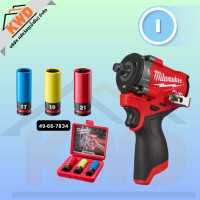 ราคา MILWAUKEE M12 FIW2F12 บล็อกกระแทกไร้สาย 1 2 เครื่องเปล่า พร้อมบล็อคตามตัวเลือก ราคาพิเศษ Q1 2026 (24646727858)